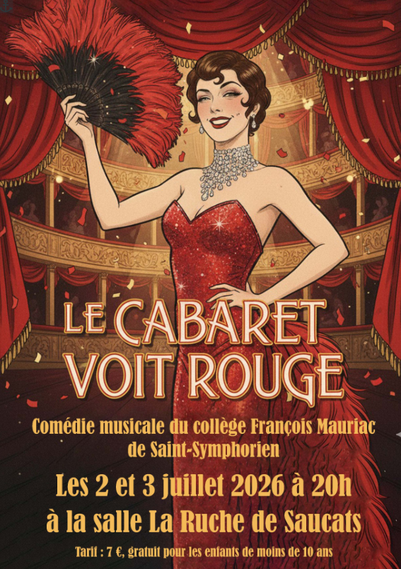 Comédie Musicale 2026 - Le Cabaret Voit Rouge